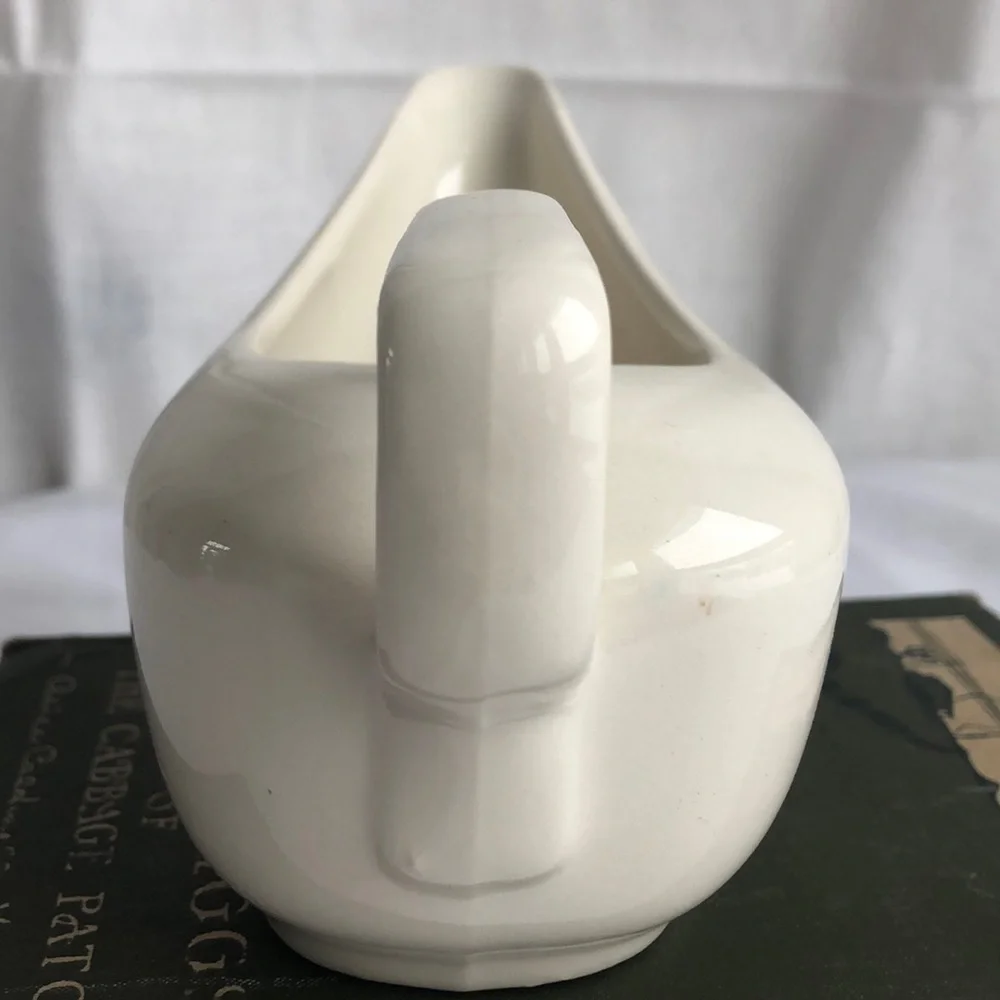 Mid century Salem pen & pencil off white creamer